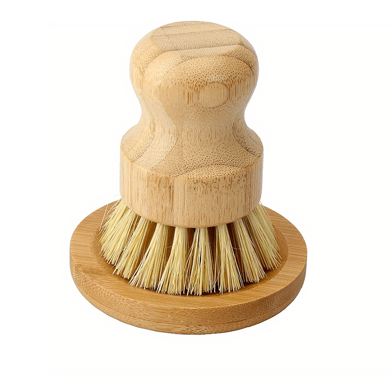 Dish Brush Bamboo - 1 Set Bambus-Spülbürste, Seifenschale, Küchen-Holz-Spülbürste, Reinigungsbürste